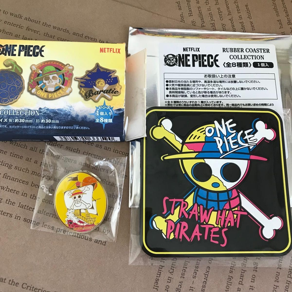 Amazon.co.jp: Netflix ワンピース ピンバッジ ラバーコースター
