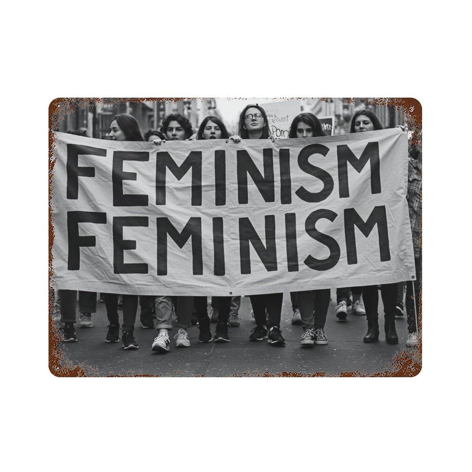 xiaoxiaoshen Feminist Print,. Wall Decor Art Metal Tin Poster Modern Home Decor Art Home Bar Shop Decorations Vintage Sign 30x40cm