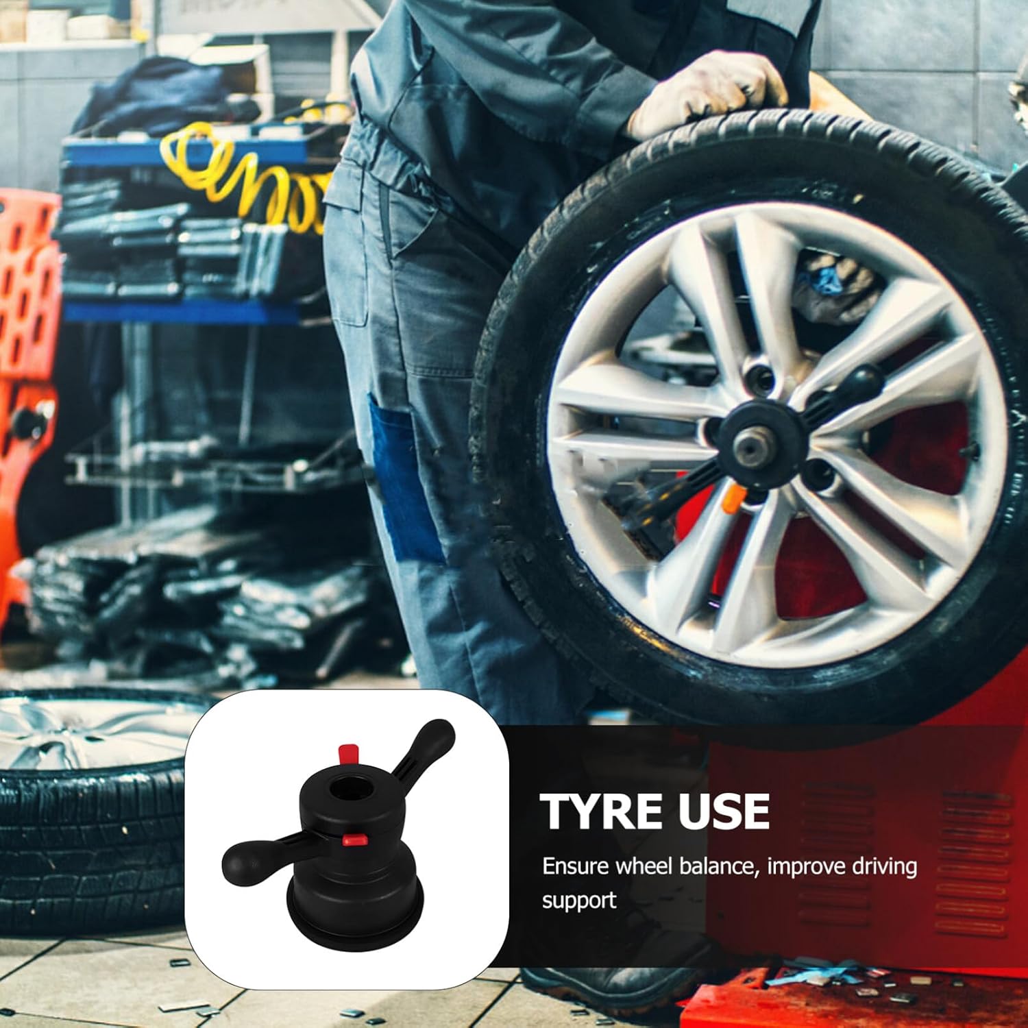 Car Wheel Quick Wing Nut Tool Tire Balancing Accessory for Efficient Tire Changes and Balancing Lightweight and Convenient Design