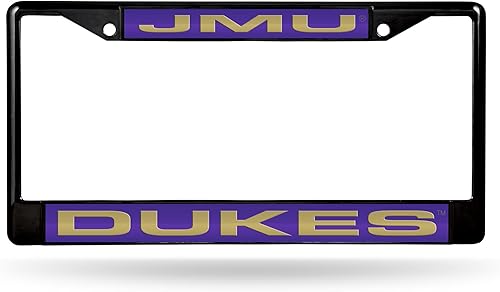 Miniatura 188 de Rico Industries NCAA Black Laser Cut Chrome Frame 12" x 6" Black Laser Cut Chrome Frame - Car/Truck/SUV Automobile Accessory