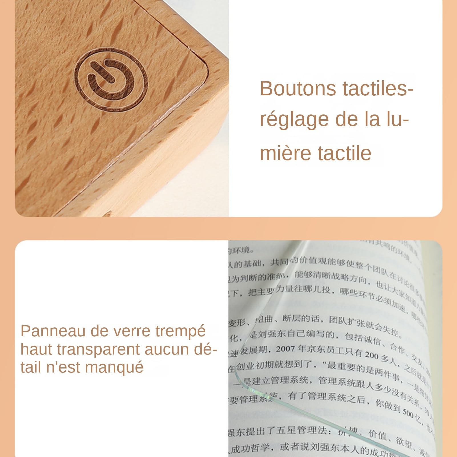 Luz Plana para Libros Lámpara Recargable con 3 Colores | LED Regulable y para Libros para Lectores, Niños, Adultos, para Estudio, Noche, Mesita de Noche y
