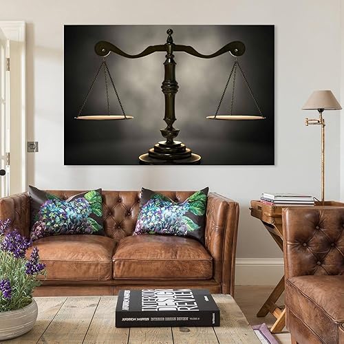 Miniatura 5 de Póster Moderno De Pared De Escamas De Oro De La Justicia, Lienzo Impreso, Decoración Para Dormitorio Poster Decorative Painting Canvas Wall Posters
