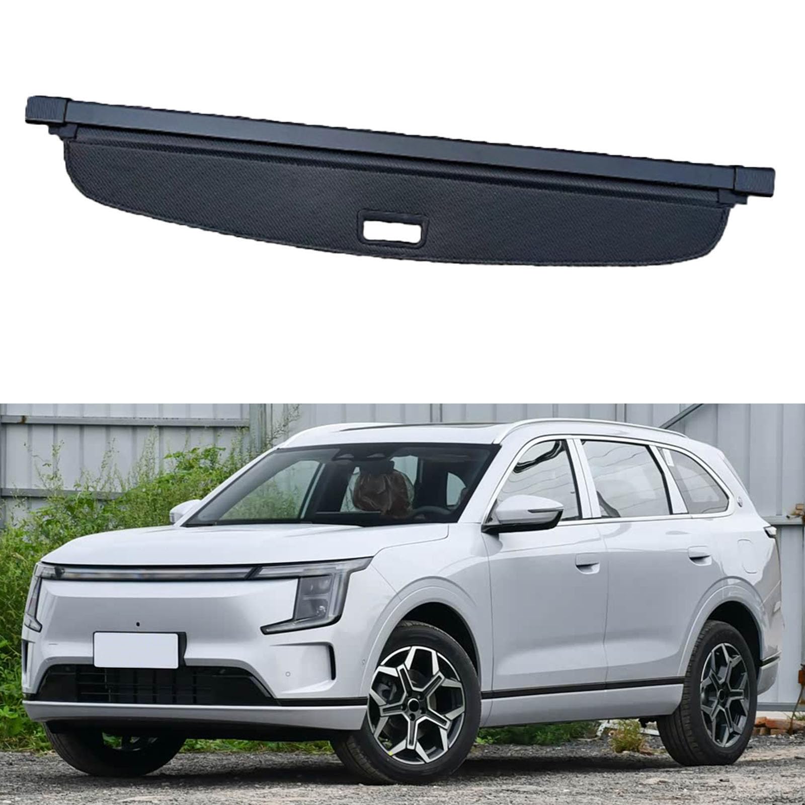 SXLGDW Car Retractable Rear Trunk Parcel Shelf,Compatible with JETOUR Shanhai L7 Plus 7 Seats,Car parts