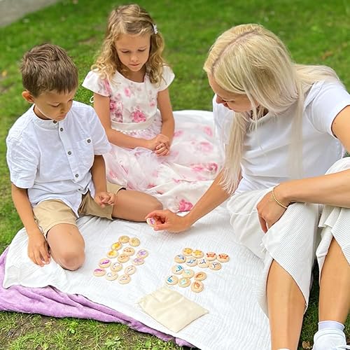 Miniatura 7 de Ulanik Juego de memoria a juego de criaturas marinas para niños de 3 años en adelante, juegos de mesa de madera para niños de 4 a 8 años, juguetes