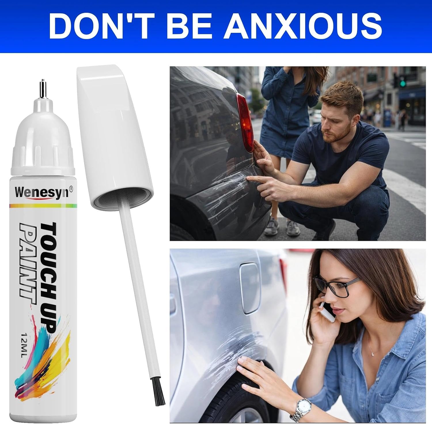 PW7/GW7 Bright White Touch Up Paint Compatible with Jeep, Automotive Paints Exact Match Grand Cherokee/Cherokee/Grand Wagoneer/Wrangler/Compass/Patriot/Wagoneer/Gladiator