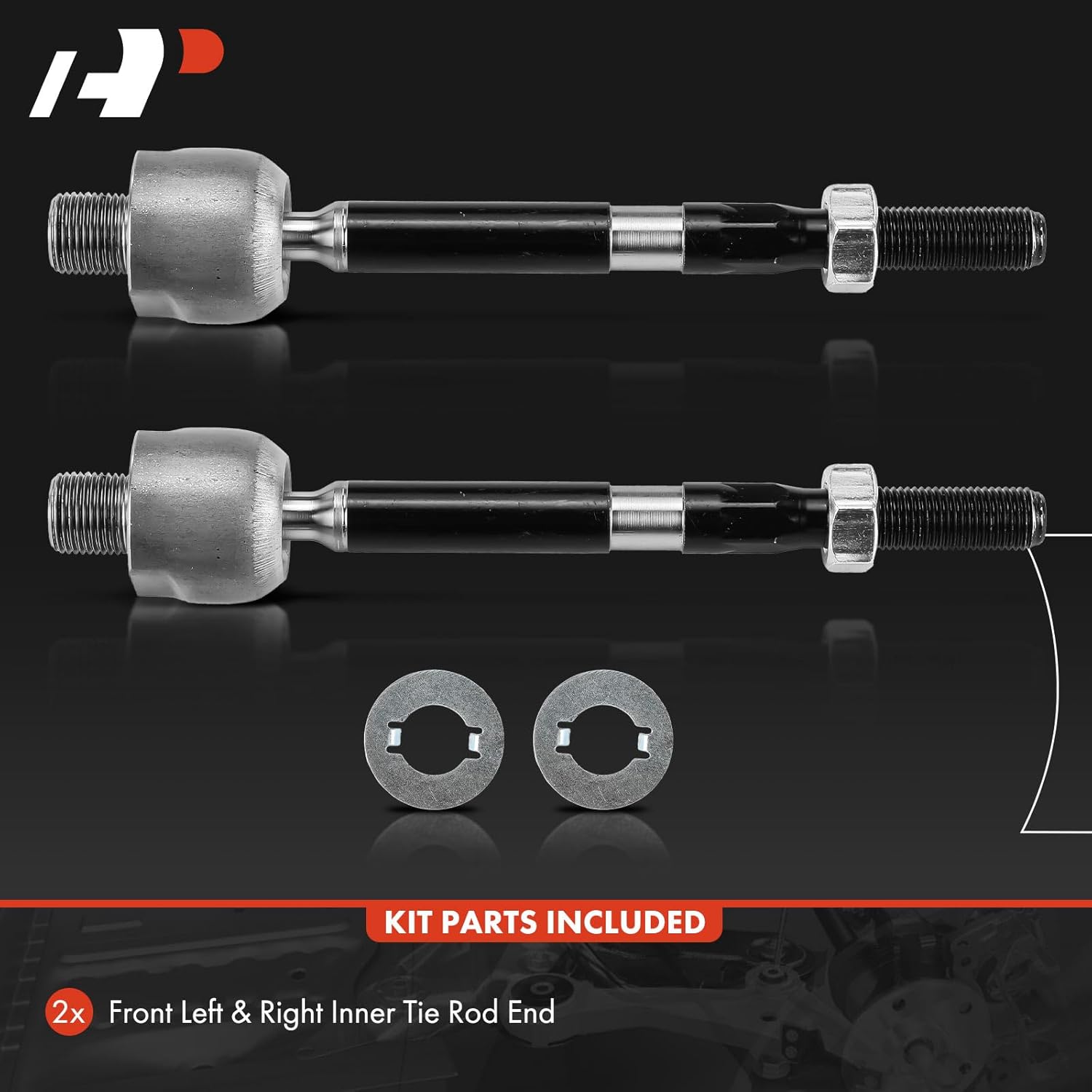 A-Premium 2 x Front Inner Tie Rod Ends, Compatible with Honda Civic 2016-2023, HR-V 2023-2023, Insight 2019-2022 & Acura Integra 2023-2023