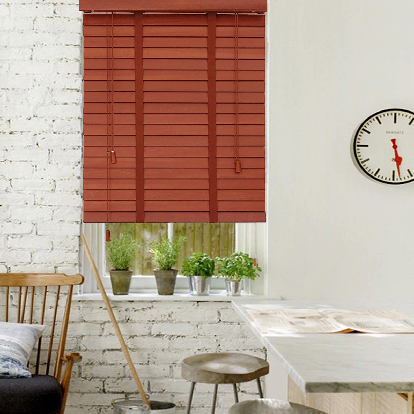 木製ブラインド W110cm x L100cm