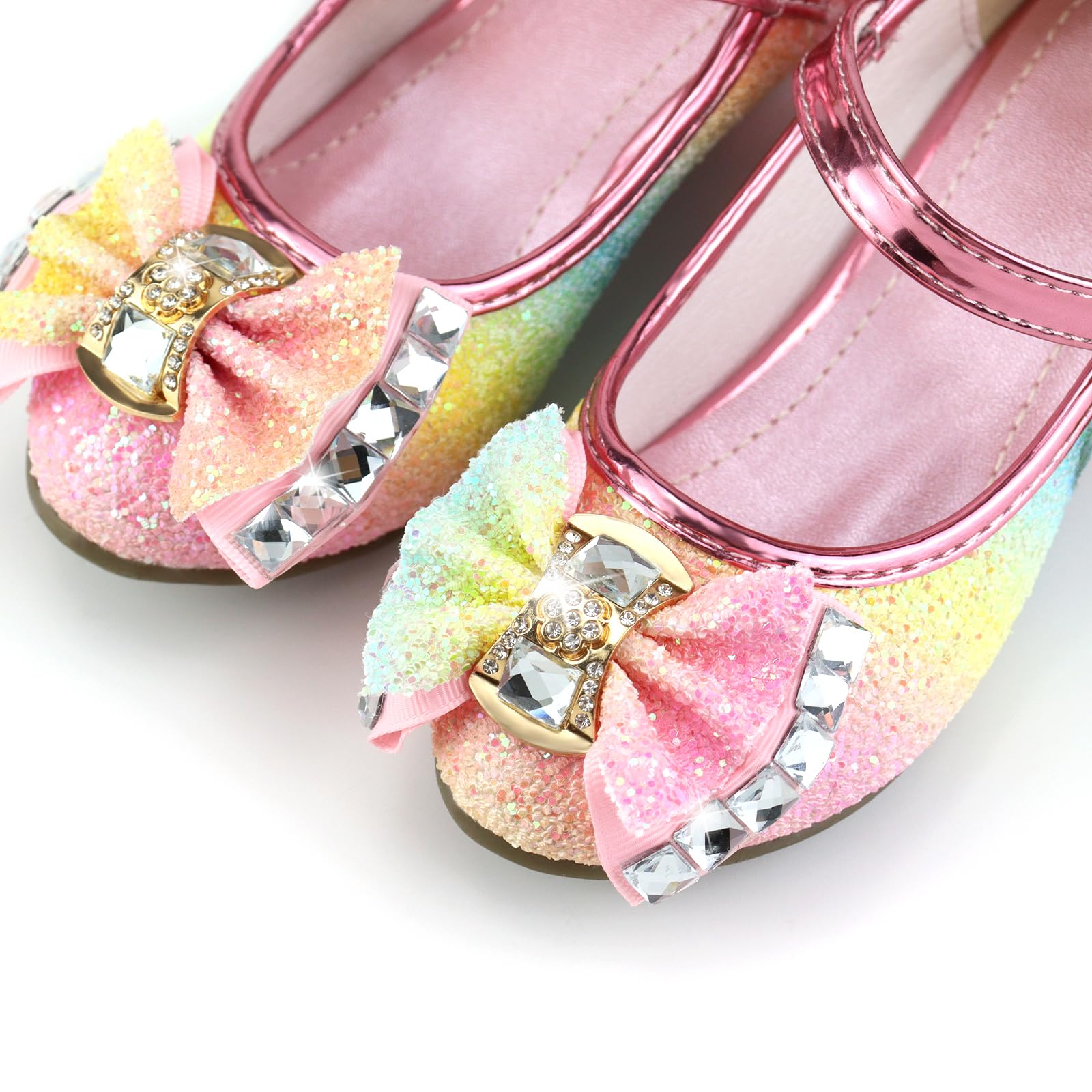 Girls' Princess Shoes Heel for Girls Princess Cosplay Shoes Sequins Shoe Costume Princess Girl Heel Shoe for Weddings and Parties - 5