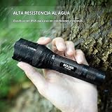 Anker Linterna LED LC90 recargable Bolder LC90, linterna de bolsillo con LED CREE súper brillante de 900 lúmenes, IPX5 resistente al agua, zoomable, 5 modos de luz