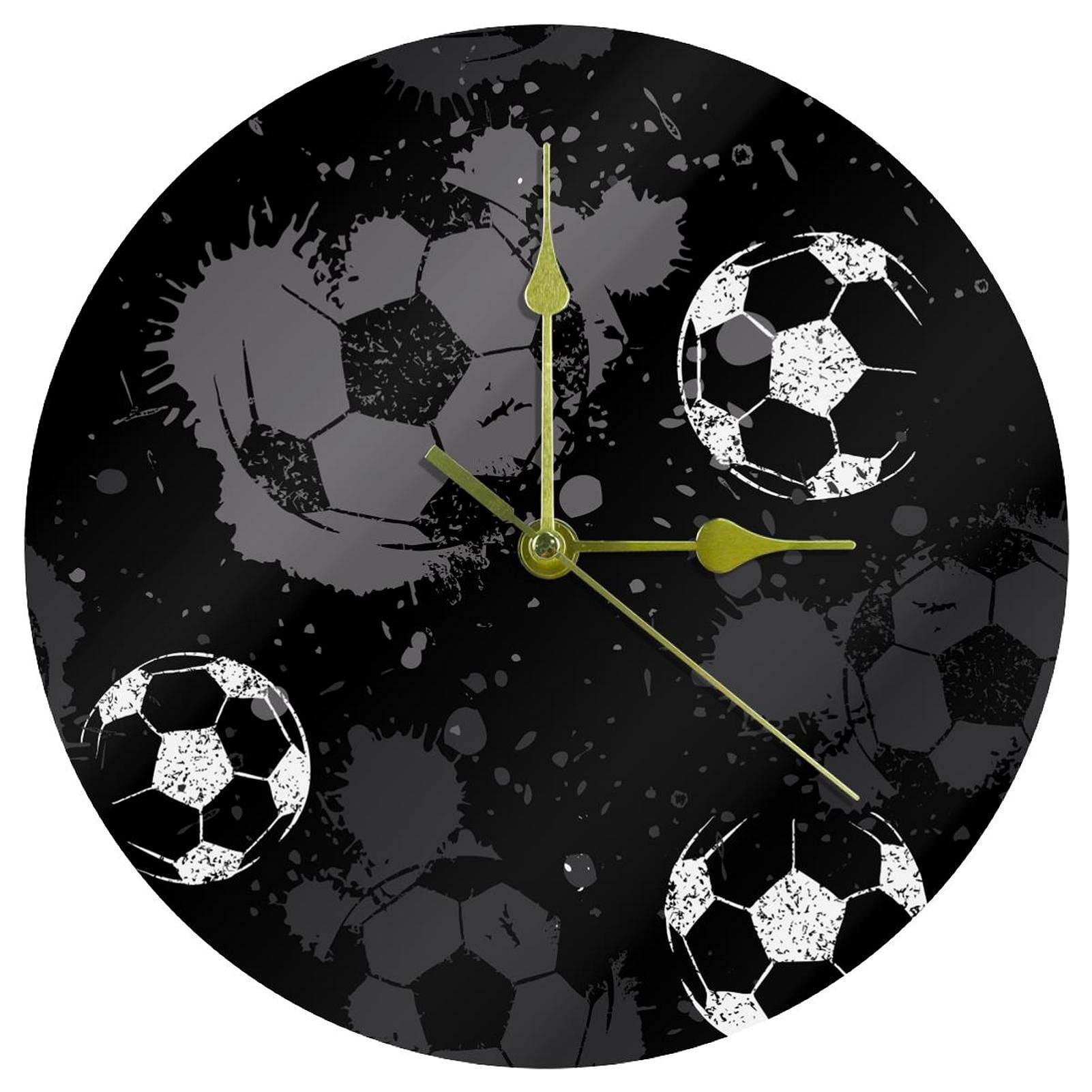 Horloge murale sans tic-tac fonctionnant à piles pour chambre d'enfant