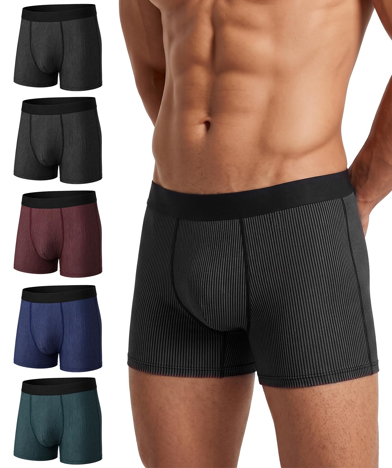 Men's Incontinence Underwear, 120ML Absorbent Leakproof Boxer Briefs - 2XL
