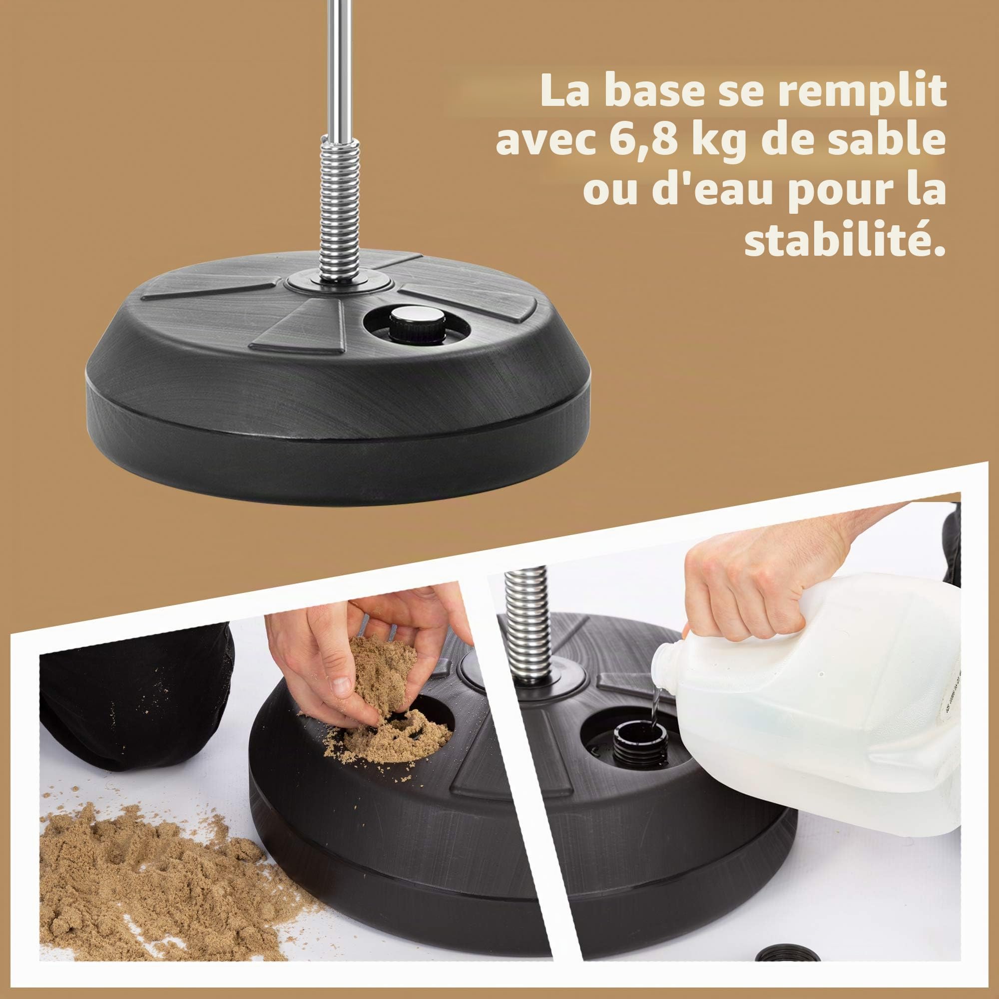 Kit de Boxe avec Ballon de Frappe, Gants, Pompe et Support Réglable – Entraînement Fitness & Réflexes pour Adultes
