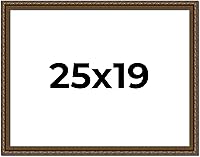 Vista 270 de Marco de fotos completo de madera dorada envejecida de 16 x 20 pulgadas con plexiglás acrílico UV, parte trasera de tablero de espuma y accesorios