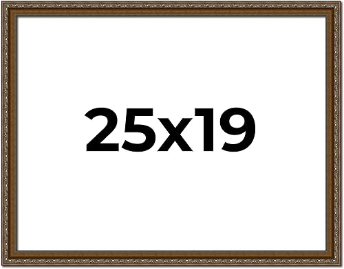 Miniatura 270 de Marco de fotos completo de madera dorada envejecida de 16 x 20 pulgadas con plexiglás acrílico UV, parte trasera de tablero de espuma y accesorios