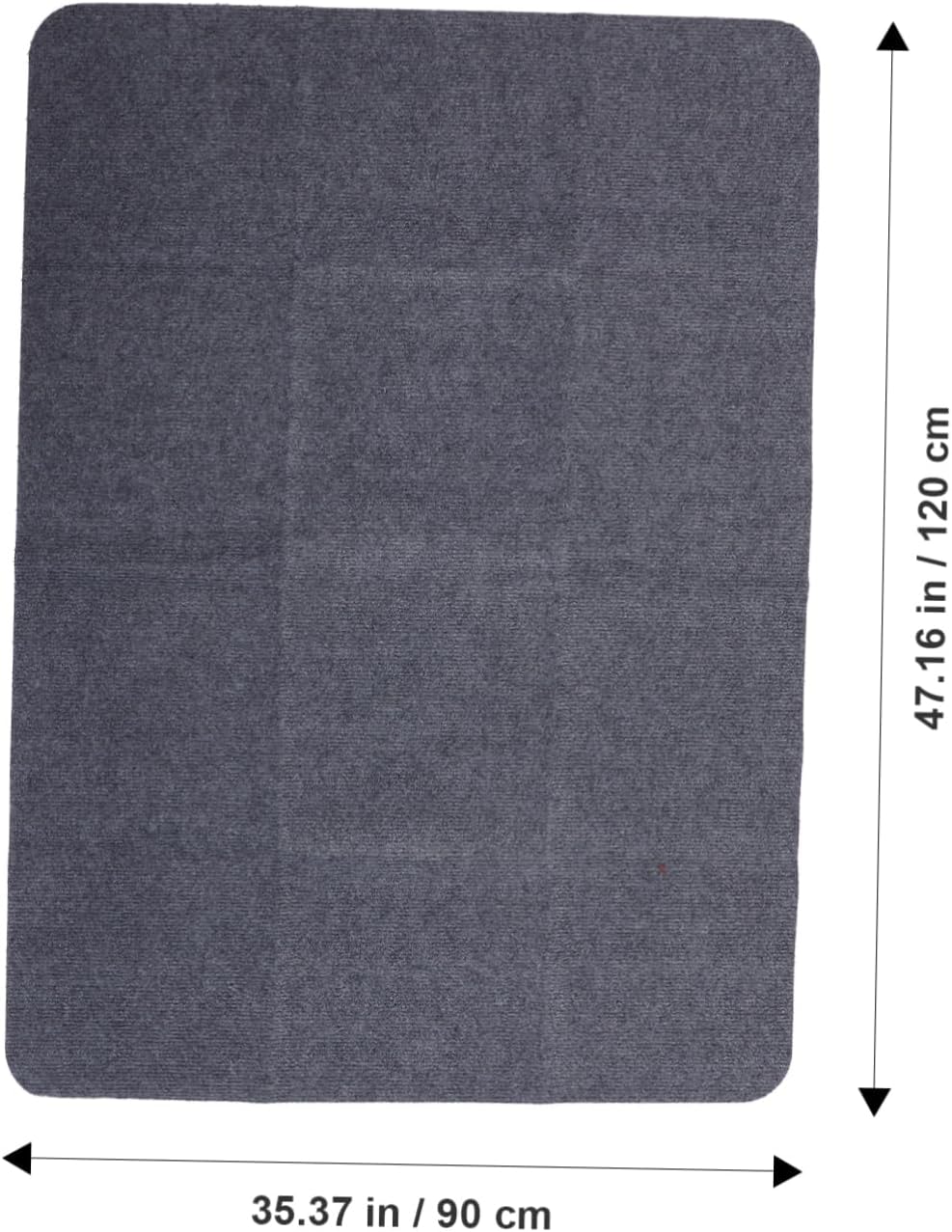 Office Chair Mat for Hardwood Floors Non-Slip Anti-Skid Floor Protection Self-Adhesive Deep Grey Chair Mat for Home and Office Use