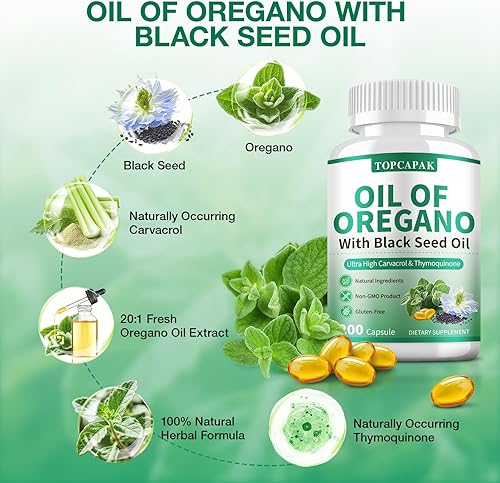 Miniatura 4 de Cápsulas de aceite de orégano, cápsulas de aceite de orégano, alto Carvacrol