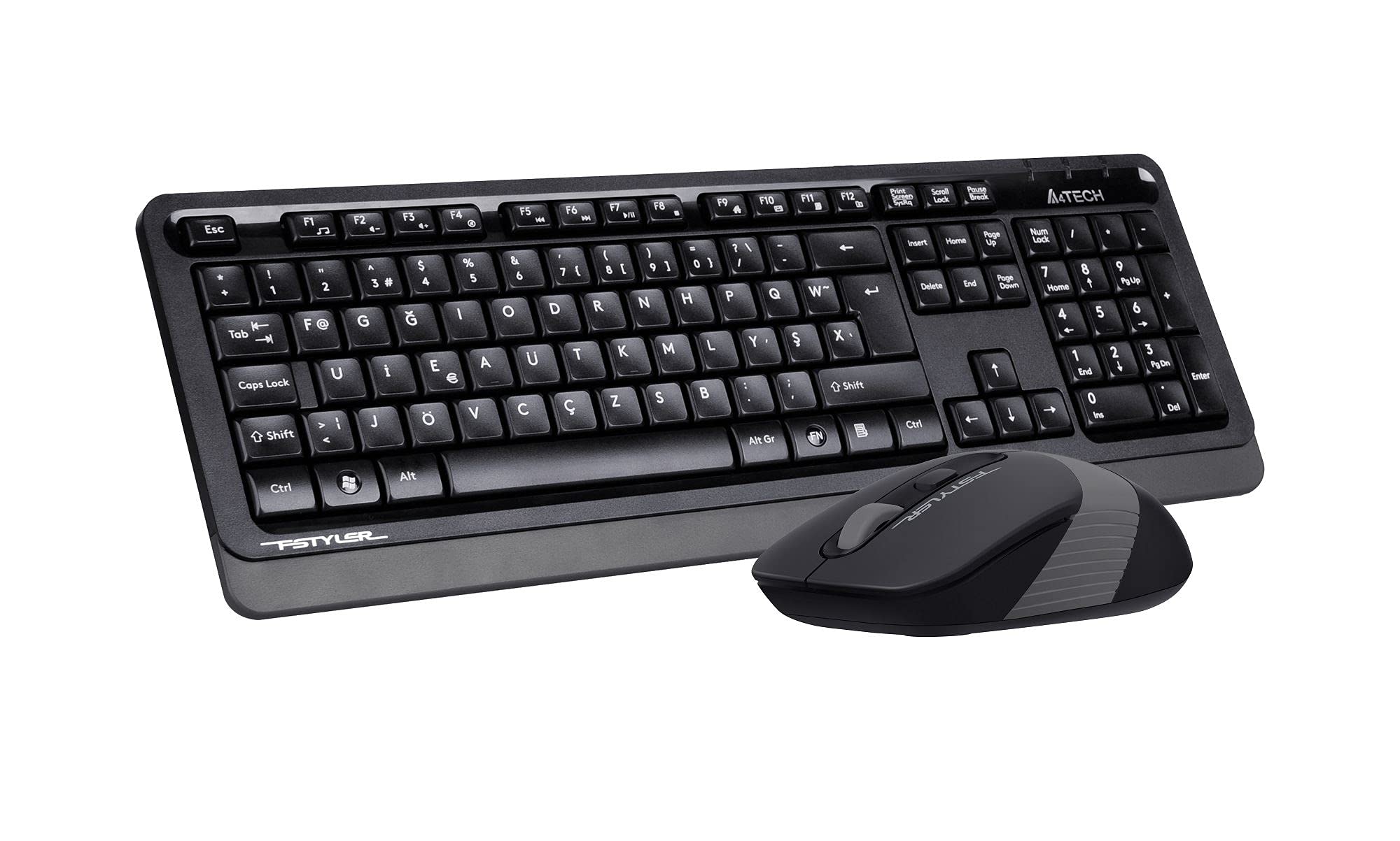 A4 Tech FG1010 Fstyler Wireless (F) turecka klawiatura multimedialna Fn + zestaw 2000 Dpi Nano Optical Mouse