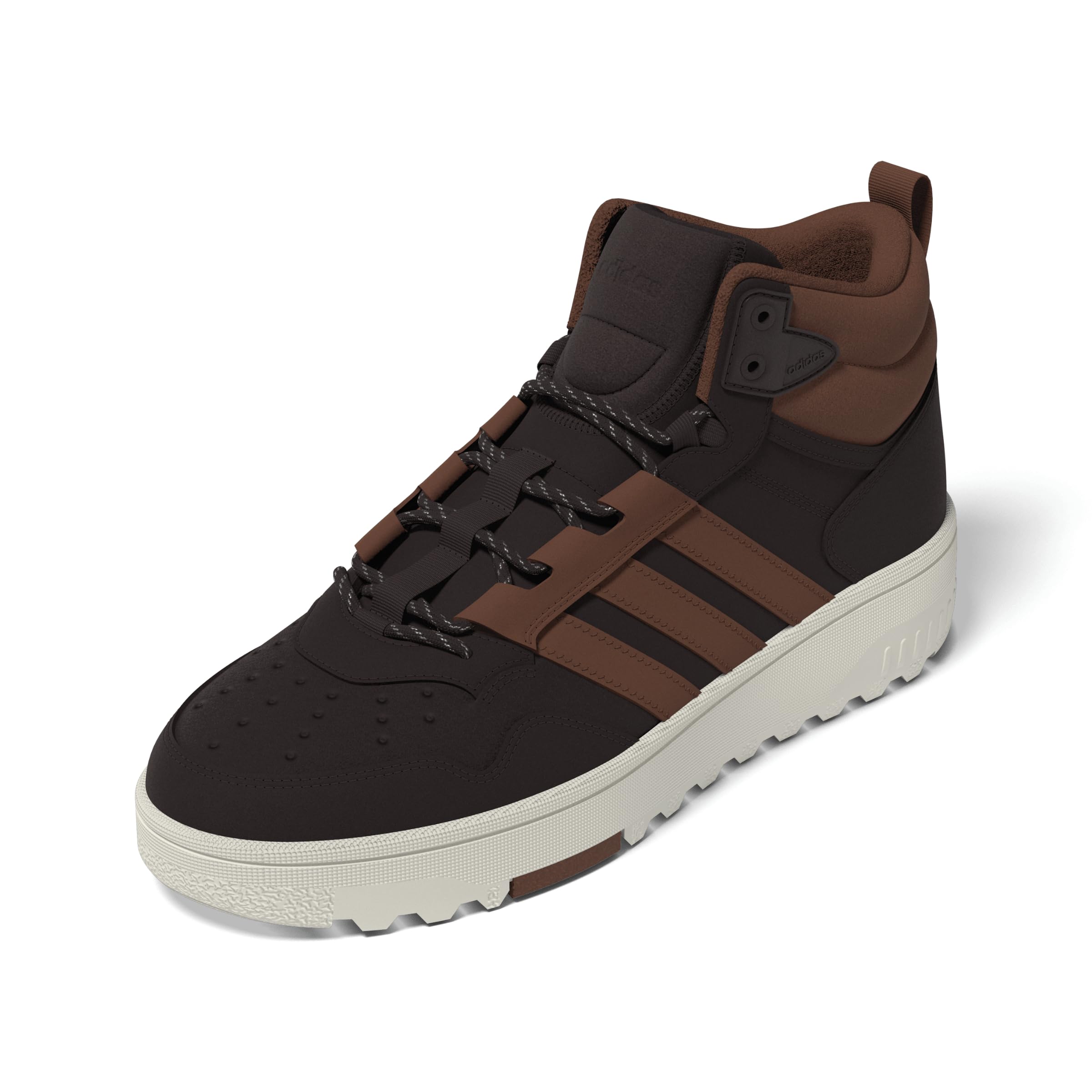adidas Unisex Hoops 4.0 MID Shoes, Shadow Brown/Supplier Colour/Off White, 6.5 UK
