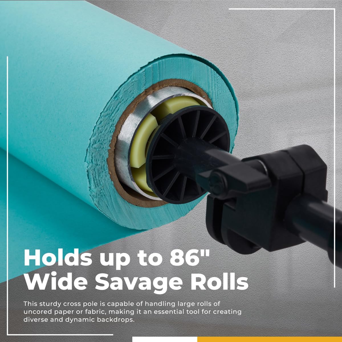 Flashpoint 9' Aluminum Cross Pole for Uncored Paper or Fabric Backgrounds