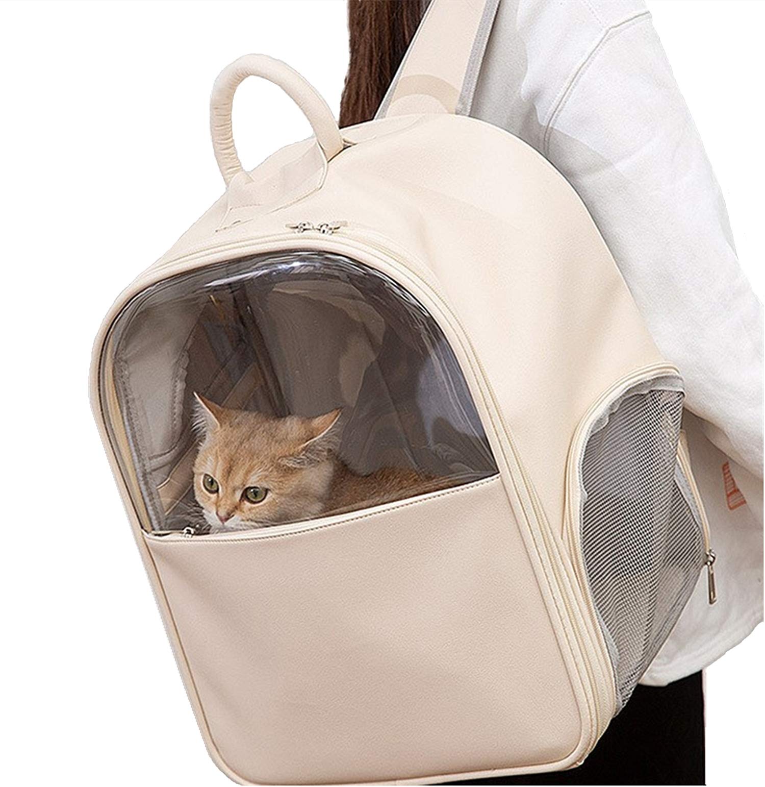 Pet Carrier Backpack Small Medium Dogs Cats Transport Bag Cage