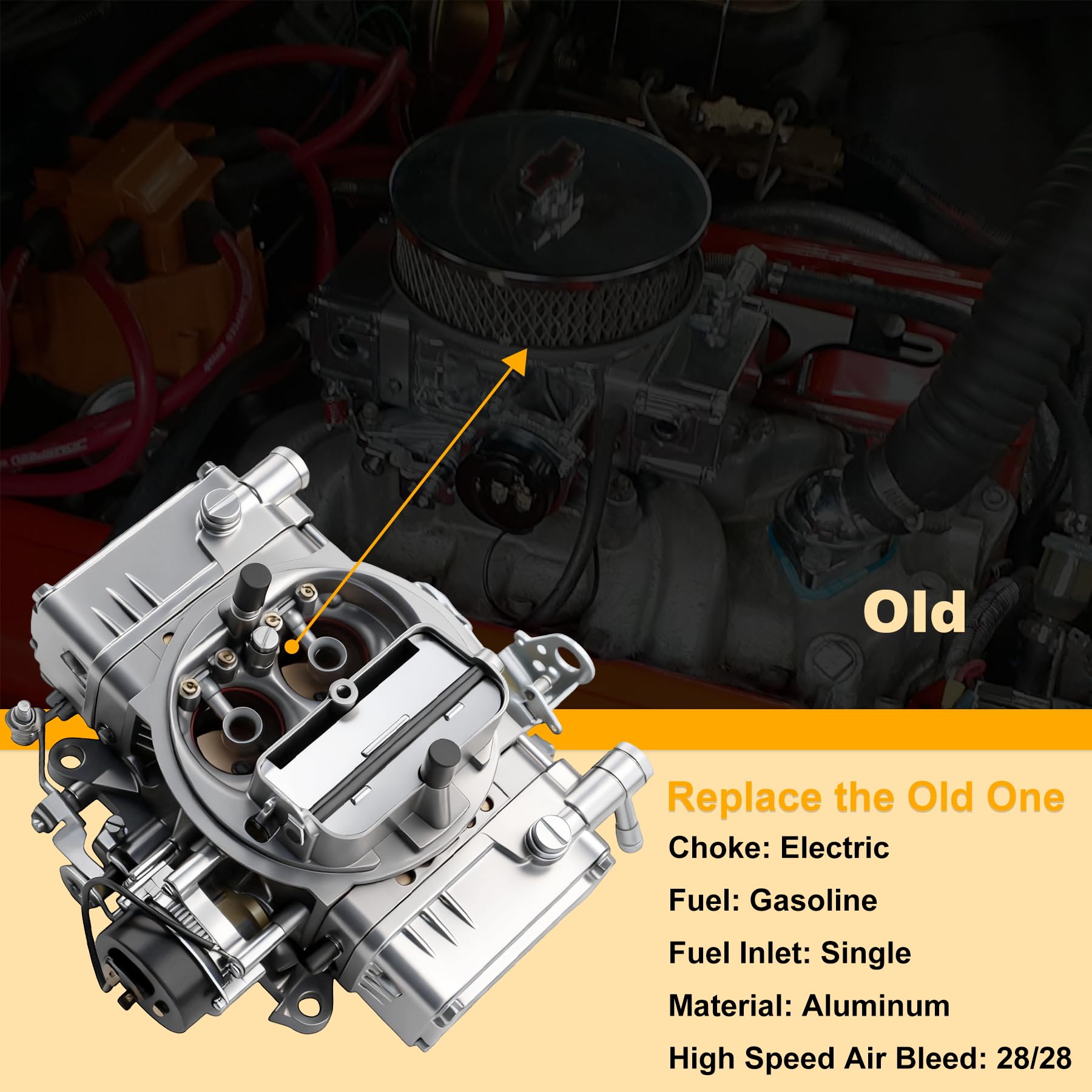 Amazon.com: BR-67276 Carburetor 650 CFM 4-Barrel for Holley Quick