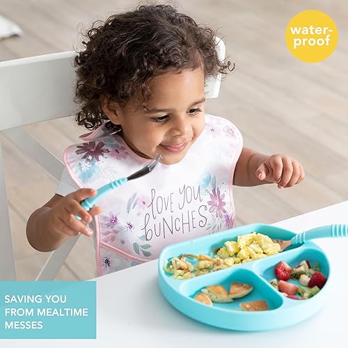 Miniatura 2 de Bumkins Baberos para niña o niño, SuperBib para bebés y niños pequeños de 6 a 24 meses, imprescindibles para comer, alimentar, suministros de A1