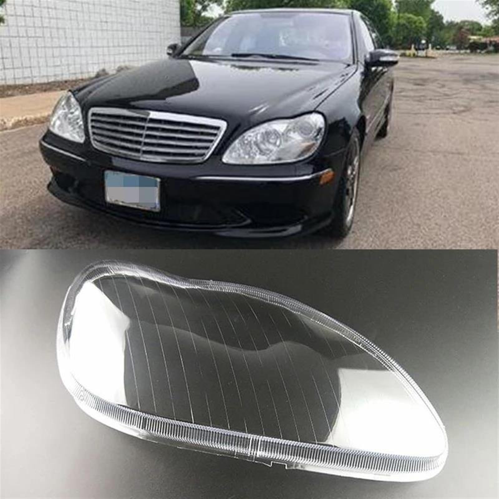 Lentilles Phare Transparentes Pour Mercedes Classe S W220 (2004-2005) – Paire Complète