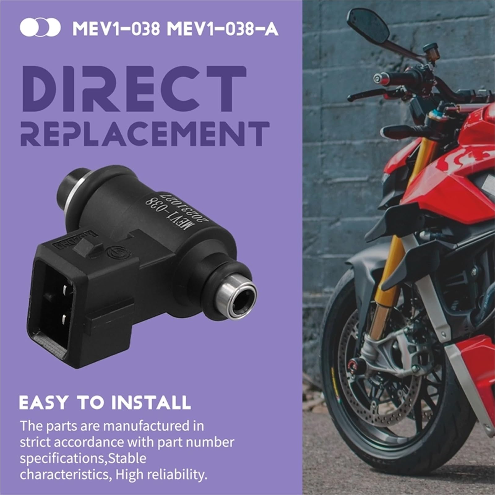 Dysza przepływu paliwa 70CC-90CC Zestaw do wtryskiwacza