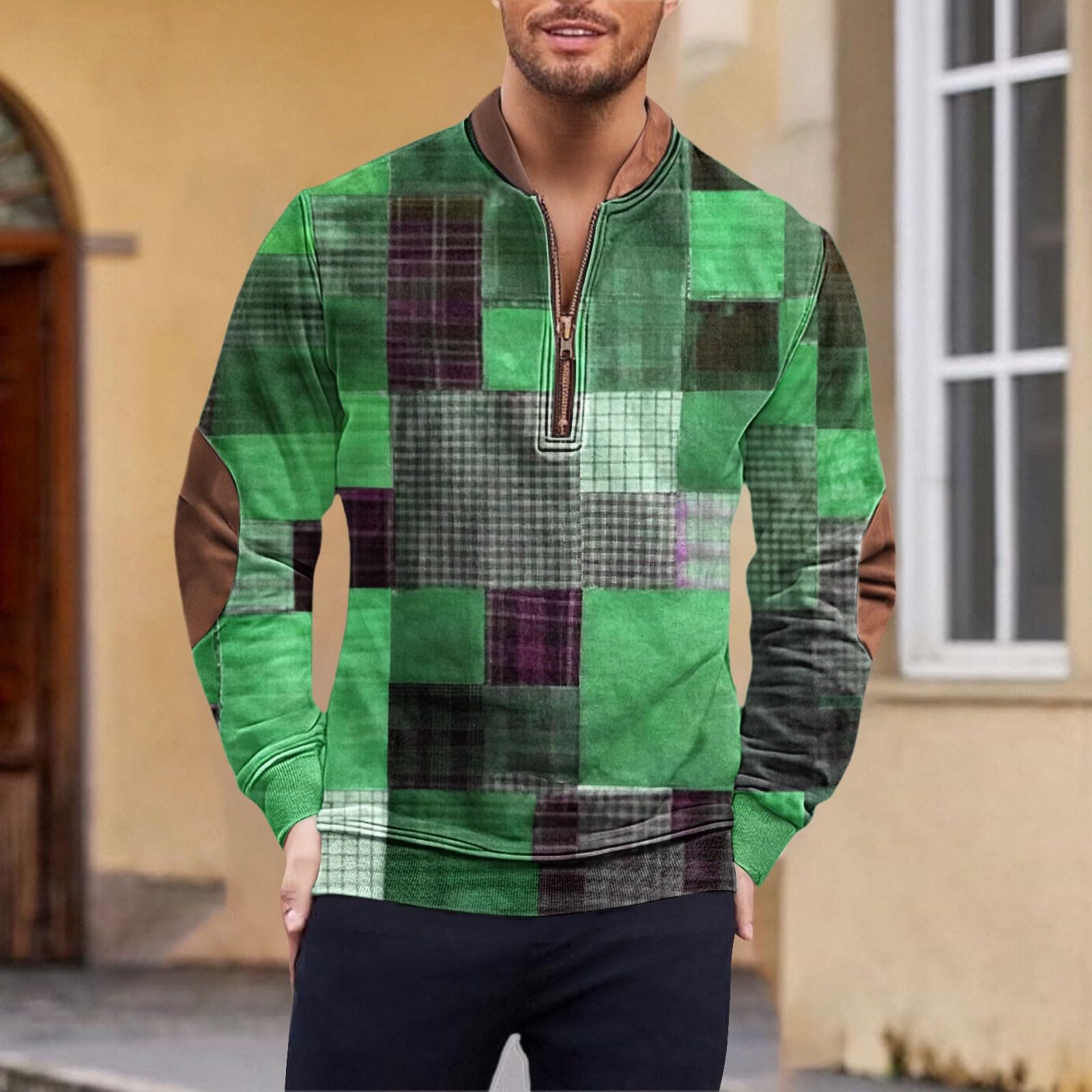 Chaqueta Verano Hombre Sudadera con Cremallera De Un para Hombre, Informal, Manga Larga, Cuello Alto, Poliéster, Tallas S-5Xl Ciclismo Chaquetas Muscle Fit Oversized Gym Sudaderas