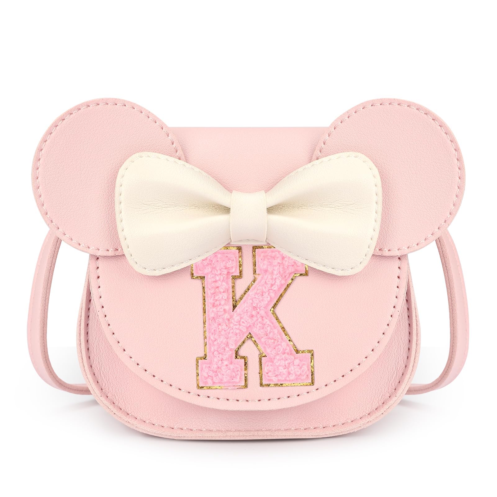Toddler Purse Girl Gifts: Girls Birthday Gifts for 3-8 - Toys for Ages 2-4 Purse, Pink, Letter K