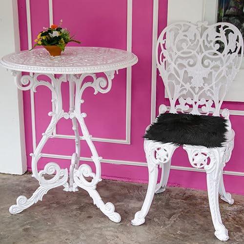 Miniatura 8 de Mini alfombra cuadrada de piel sintética de 10 pulgadas, cojín pequeño y esponjoso para sala de estar, sofá, dormitorio, suelo, funda cuadrada suave