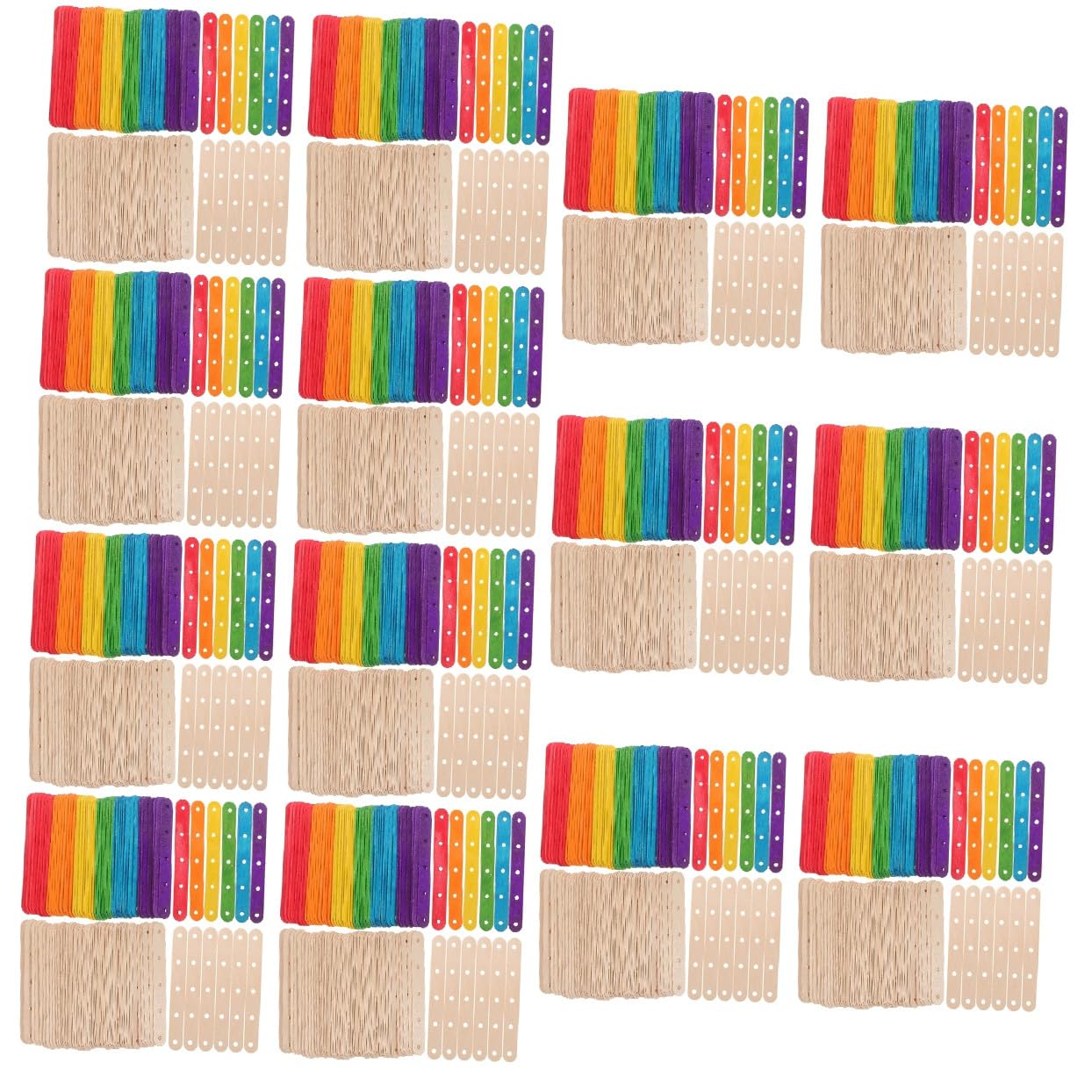 Operitacx 1400 Piezas palos de madera para manualidades etiquetas de juguete palitos de helado bastones de madera baston madera palos artesanales de madera DIY Palos de madera de bricolaje