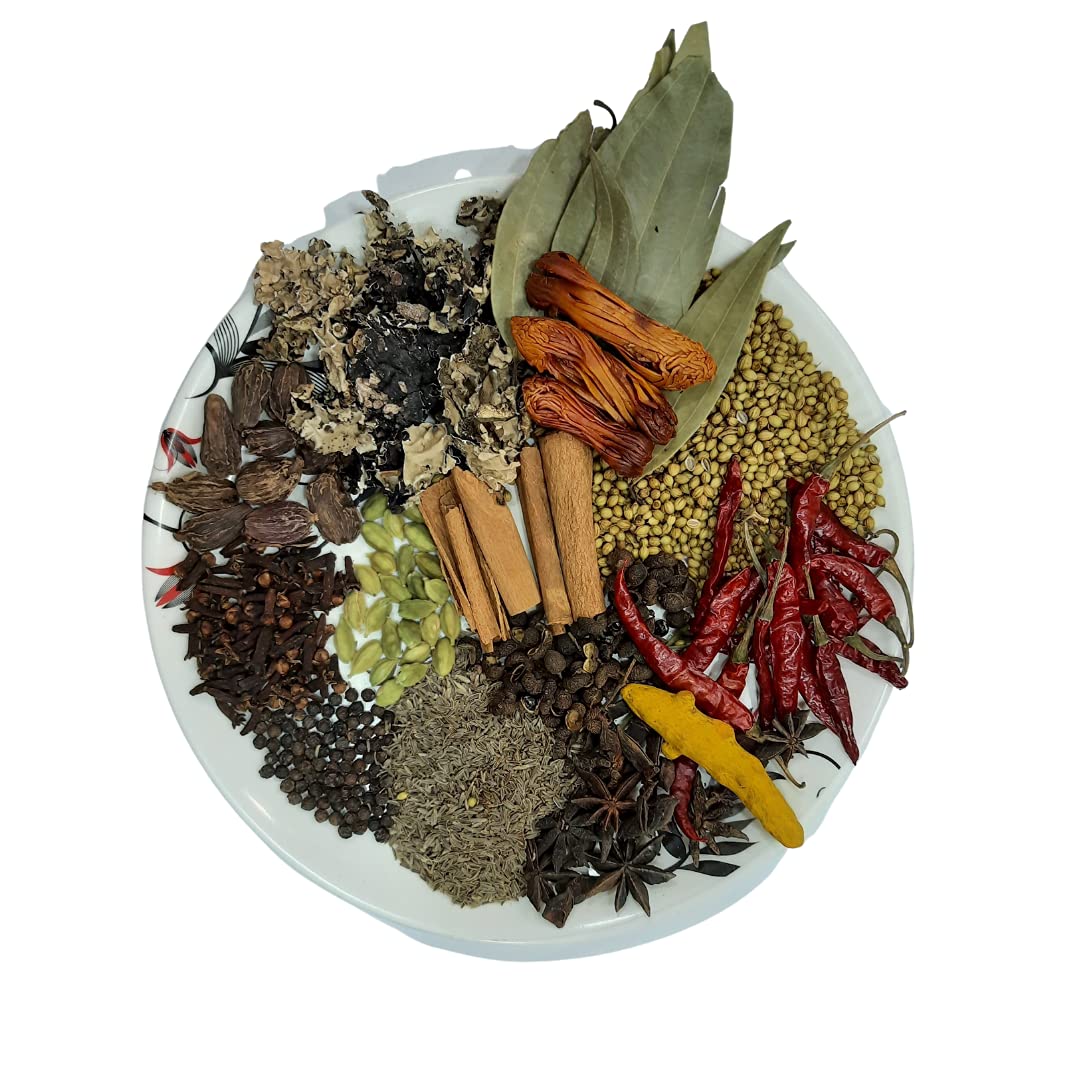 SADGURU ENTERPRISES, Combo offer Coconut Dried, Suka Khobra 500 gram/Red Mirchi 250Gram / Garlic Lahsun 500Gram,Mix Khada Masala 100Gram