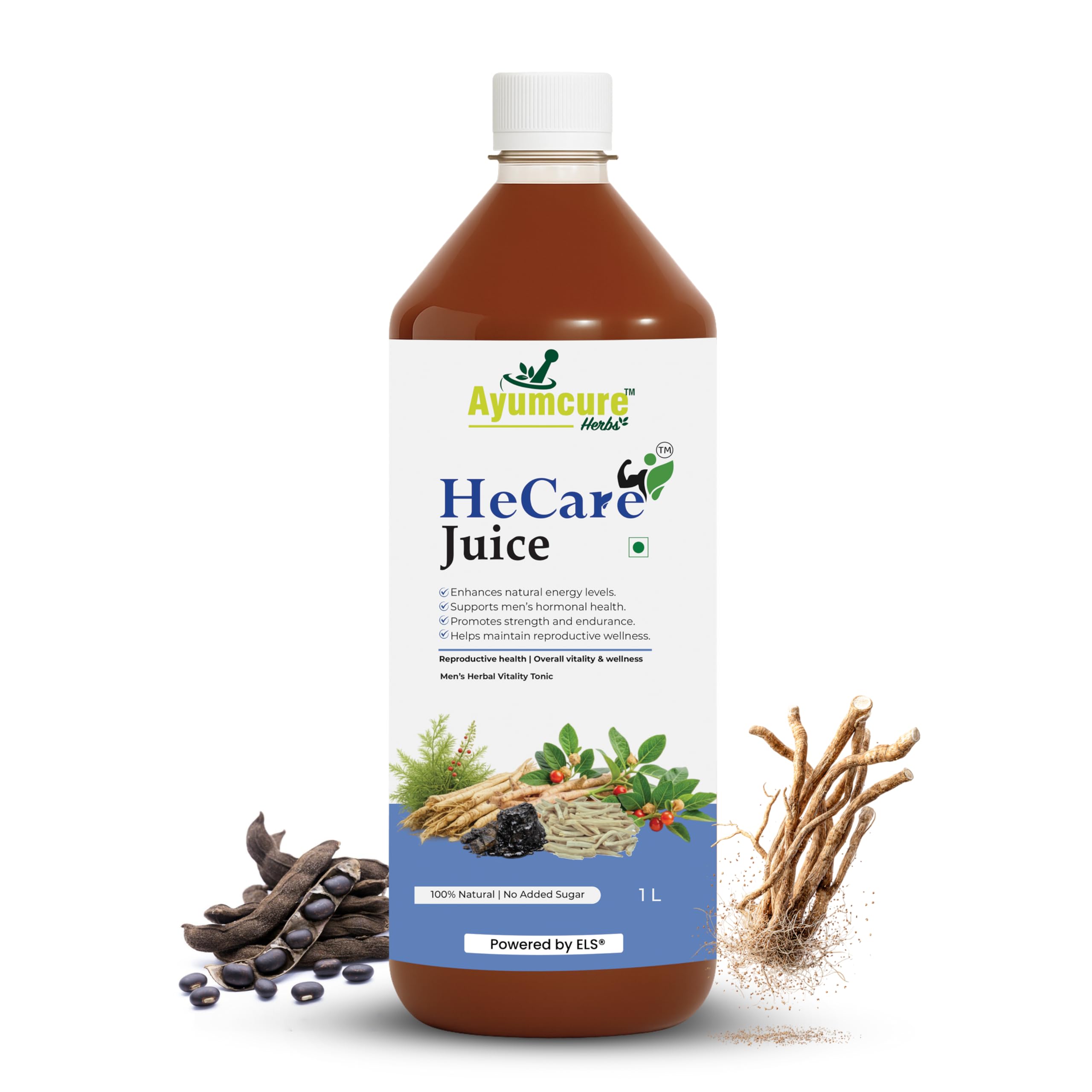 HeCare Juice 1L | Ayurvedic Herbal Wellness Juice for Men | Supports Vitality & Energy | With Ashwagandha, Shilajit, Gokshura & Safed Musli | Natural Herbal Tonic | No Added Sugar-image-13