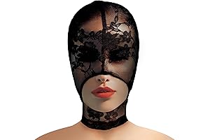 Master Series Lace Seduction Bondage Hood: Unleash Your Fantasy with See-Through Blindfold Cosplay