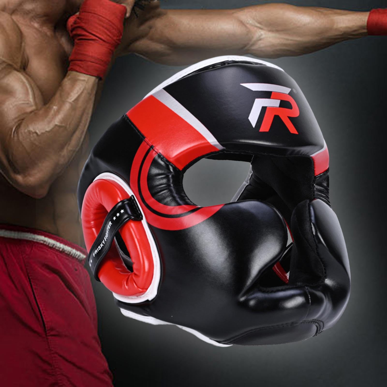 Casco da con Visiera Integrale E Imbottitura in Schiuma Ventilata, Ideale per Taekwondo, Karate E Kickboxing, Adatto a Bambini, Adulti E Uomini.