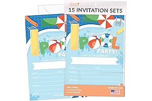Boys Party Pool Invites: Dive In for Birthday Fun