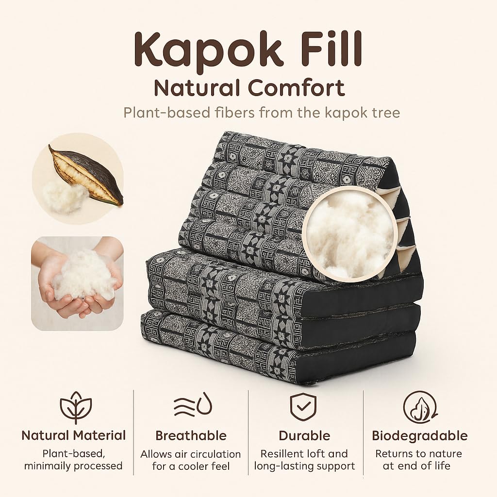 Leewadee Thai Floor Mat - Triangle Backrest -4