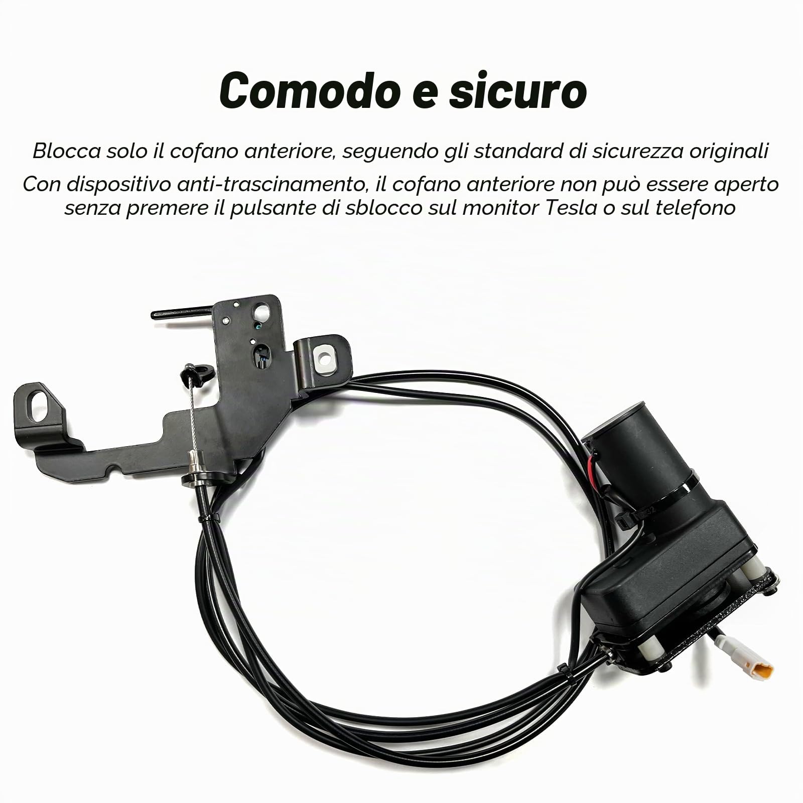 AAMHHM Tesla Model 3 Front Trunk Soft Close Highland Power Tronco anteriore aspirazione elettrica blocco automatico compatibile con 2024 2023 2022 2021 (Tesla Model 3 Soft Front Trunk Close)