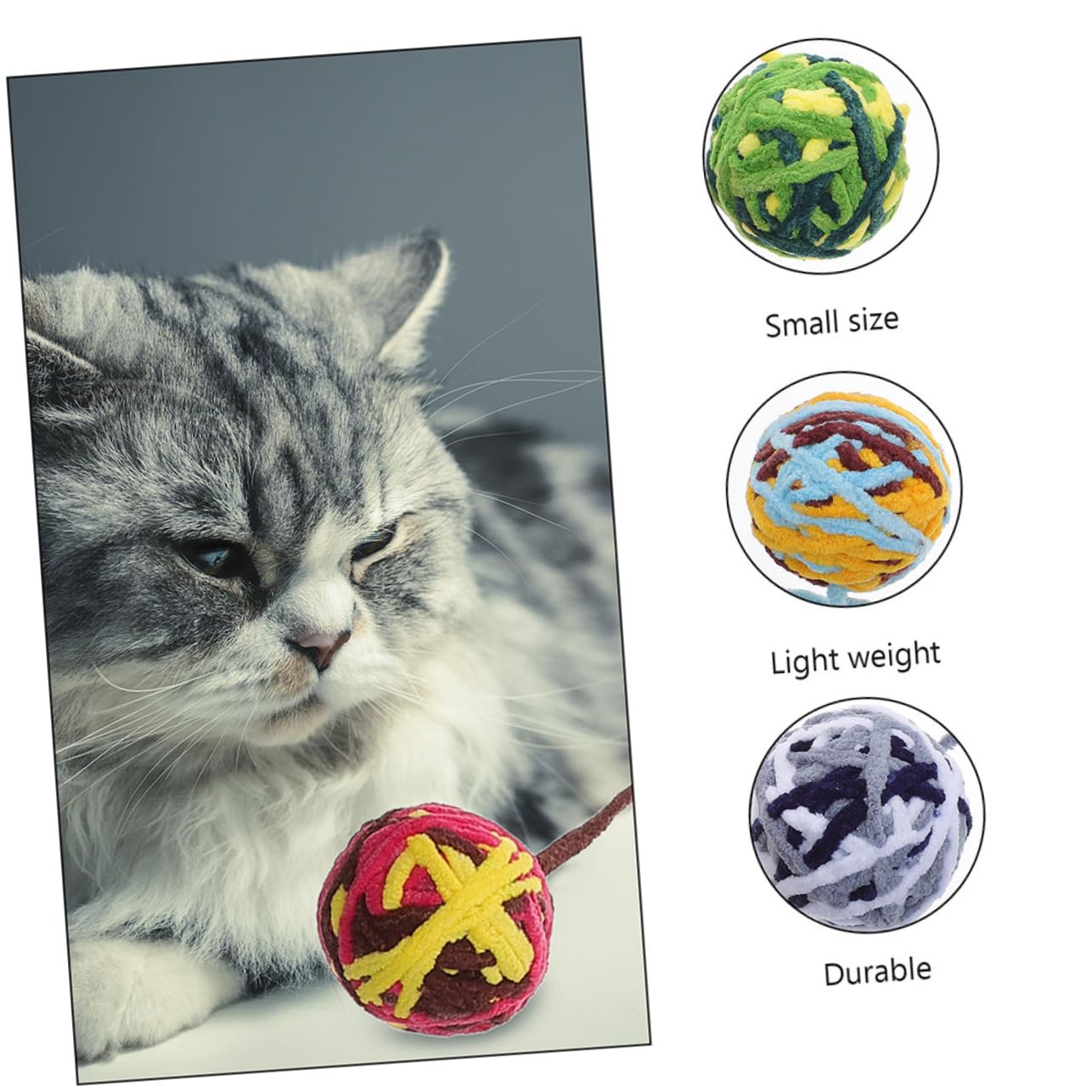 Supvox 25stücke Katzenbälle Interaktive Katzenspielzeuge Fitness Und Beschäftigung Für Kätzchen Buntes Für Stundenlangen Spielspaß