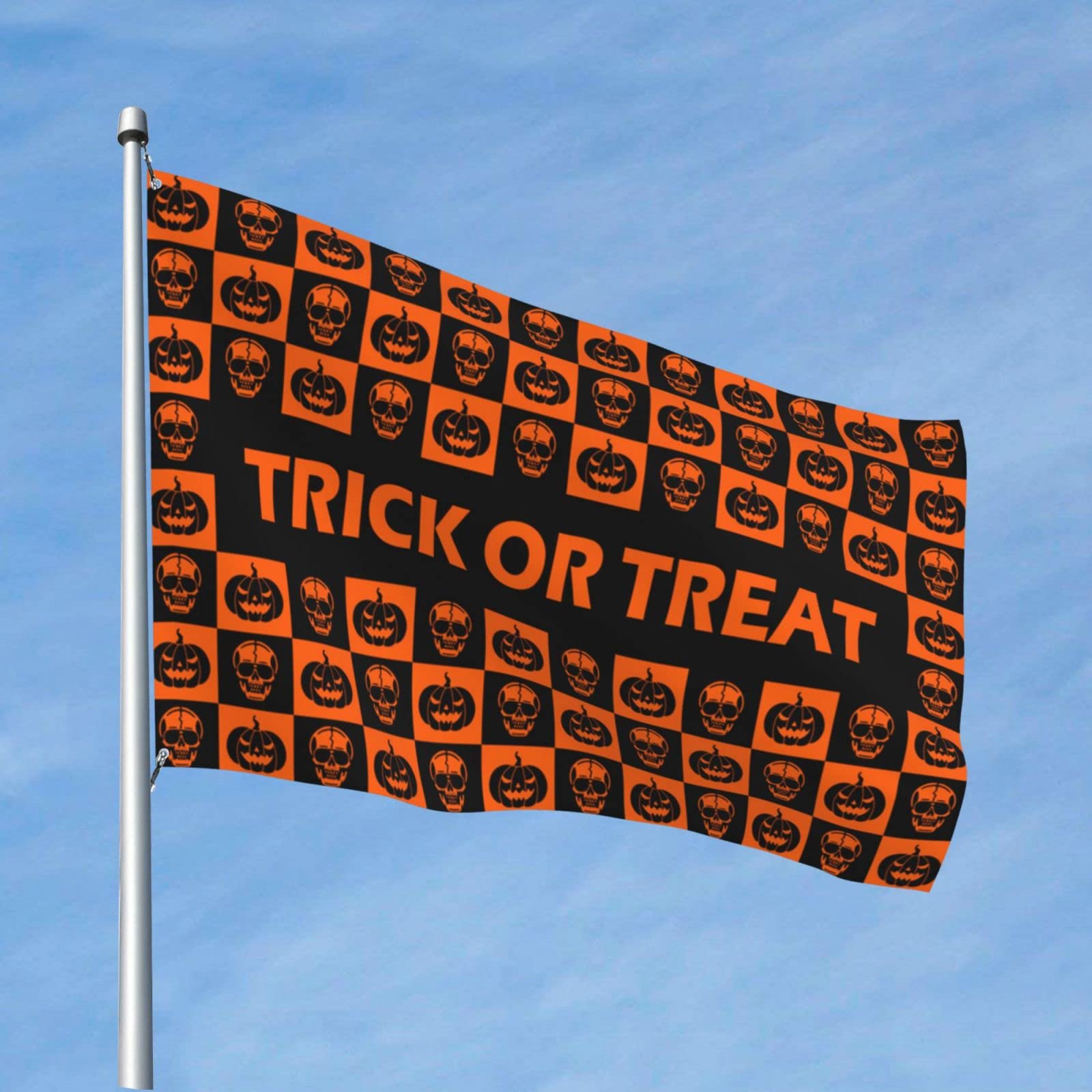 Drapeau d'Halloween citrouille vintage grand format 152 x 244 cm - 6