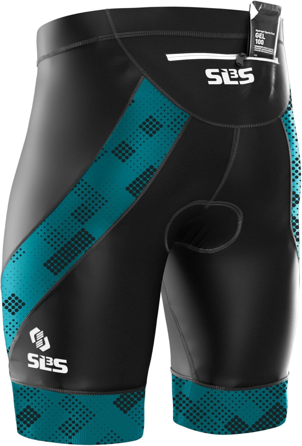 SLS3 Triathlon Shorts Mens - Padded Tri Shorts Mens Triathlon Shorts - 8" Triathalon Shorts, Quick Drying, FX Z