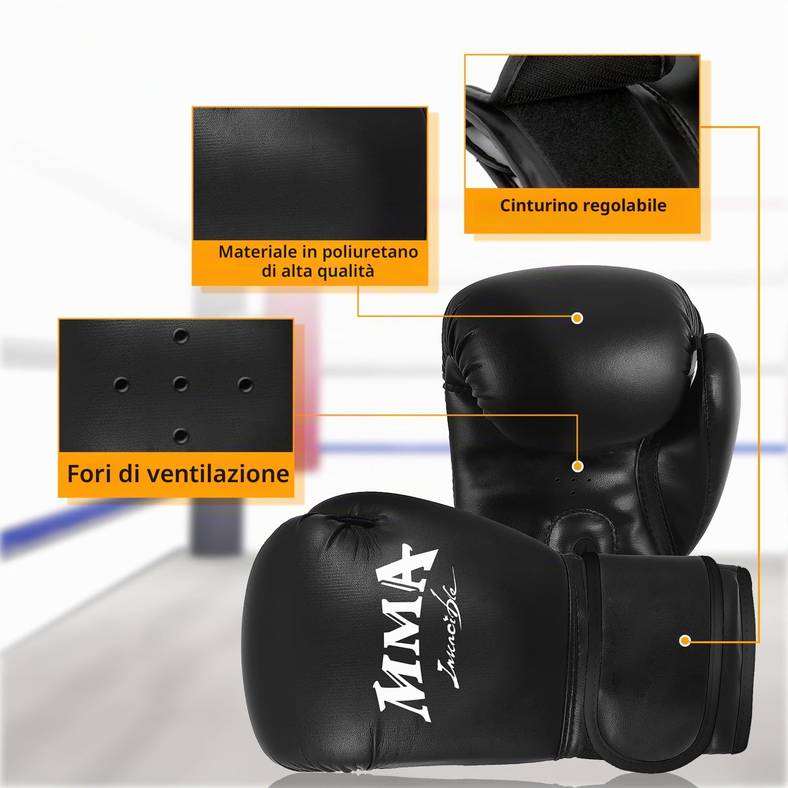 Sacco da boxe appeso per bambini, set di sacchi da boxe da 2 piedi con guantoni, catene e ganci di fissaggio, sacco pesante in microfibra per l'allenamento di kickboxing, fitness e bambini
