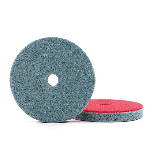 Miniatura 3 de YDROWN - Esponja de fibra de diamante 7 unidades por lote para limpieza de pulido de piedra artificial de granito y mármol 4 pulgadas