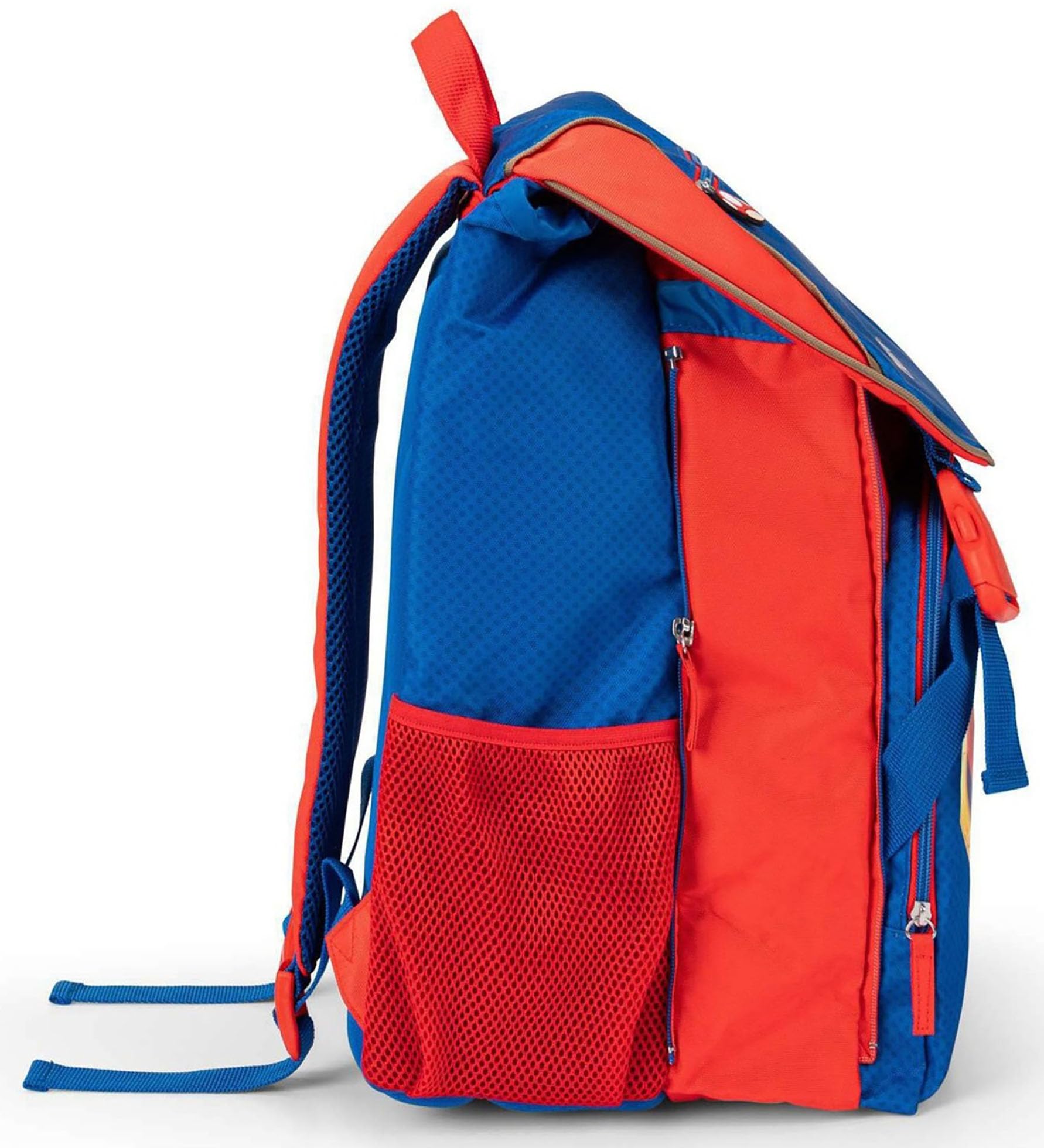 Clondo Set Scuola 2 Pezzi Per Super Mario Fan Zaino Scuola Elementare Bambino + Astuccio 3 Scomparti Completo (45 Accessori)