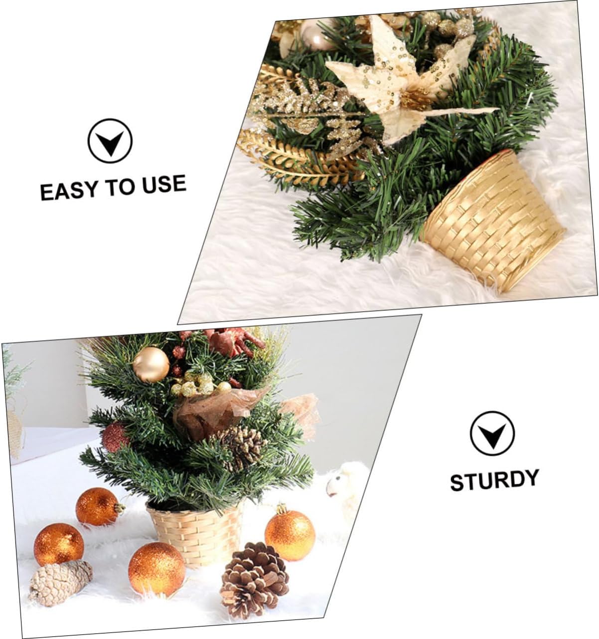 IMIKEYA 6pcs Christmas Tree Stand Base Christmas Tree Holder Flat Base Decoration for Smooth Design Fits