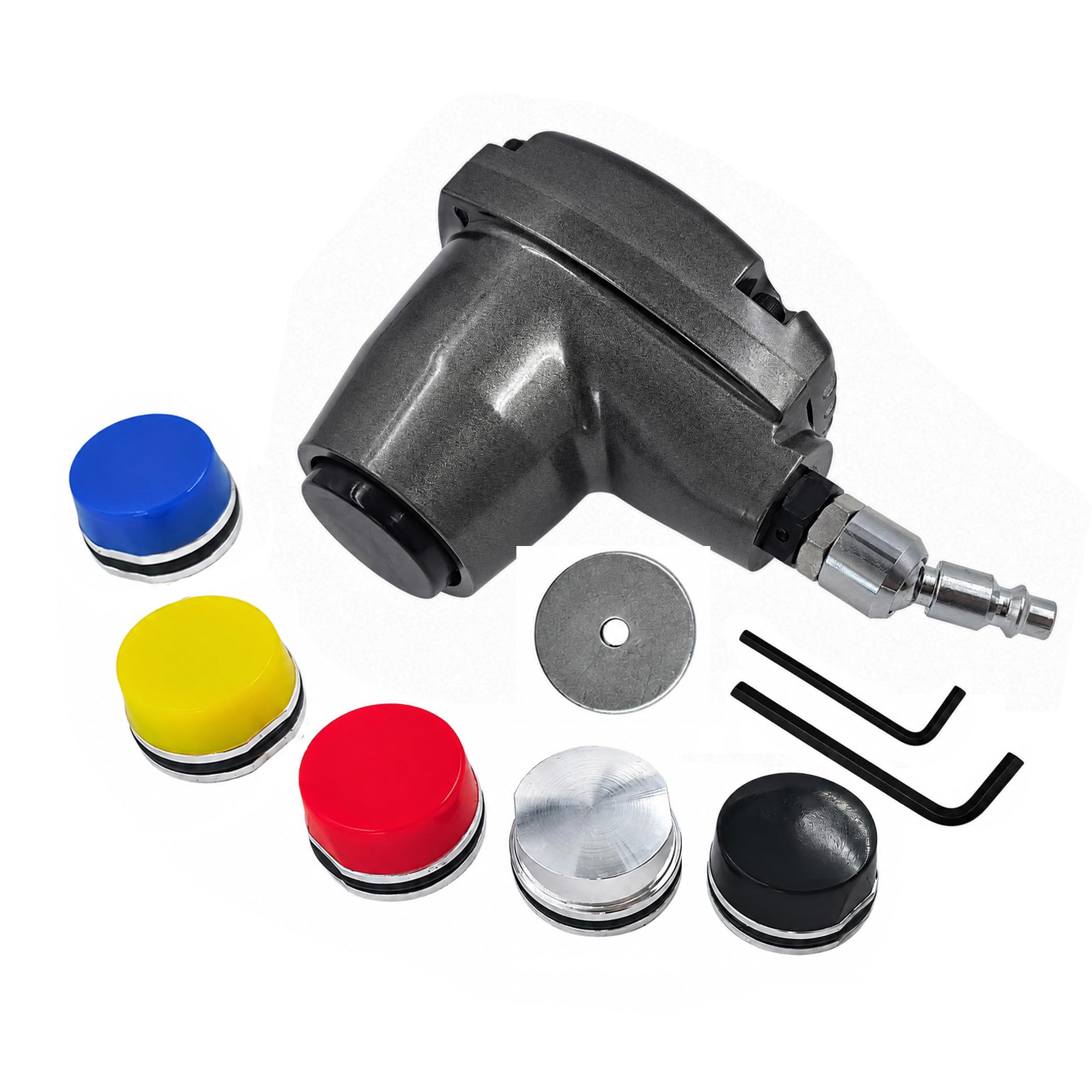 Pneumatic Automatic Palm Of Speed Air Hammer Scaler Handheld Air Chipping Hammer Tool for Pressure rubber/Car Tire Mending Fixing with 5 Tips