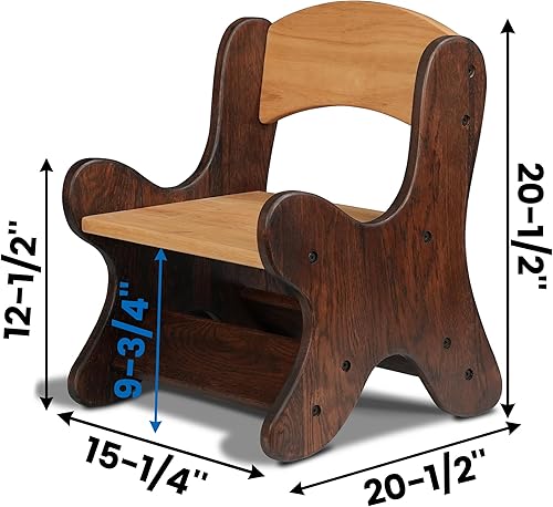 Miniatura 3 de CONSDAN Silla para niños, sillas de madera dura cultivada en Estados Unidos, silla de escritorio moderna de mediados de siglo, sillón, sillas de