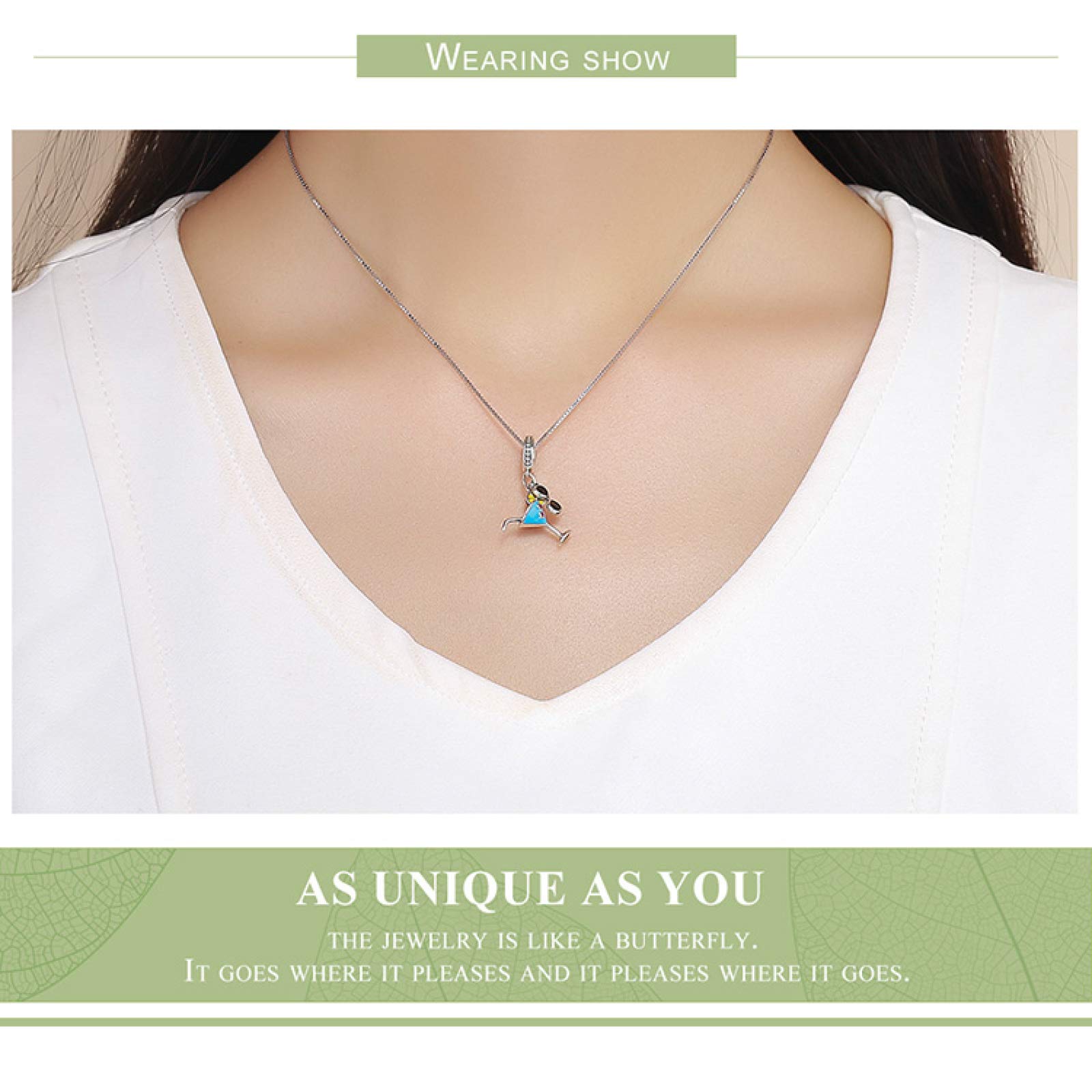 Biżuteria damska 925 Sterling Silver wisiorek Koraliki, Koraliki 925 Sterling Silver Lato Zimne szklanki Kształt Fit Bransoletki Diy Tworzenia biżuterii