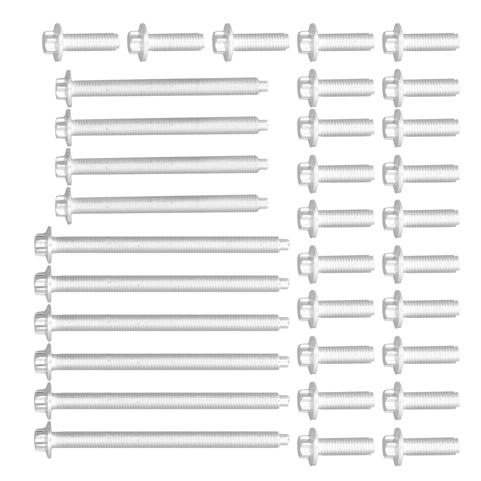 Aluminium Antiruggine Kit Bulloni Coppa Olio Motore 33 Pezzi per E88 E90 E91 E92 F23 F80 F61